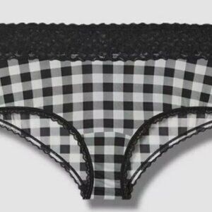 Torrid Cute Retro Gingham Second Skin Lace Trim Cheeky Panty Plus Size 4X